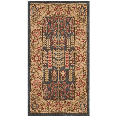 Safavieh Mahal Rectangle Area Rug, Navy and Natural - 10 x 14 ft. MAH697E-10